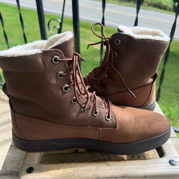 Timberland Mens Size 10 Davis Square Roll Top Mid Brown Chukka Boots #A2K9R main image 8
